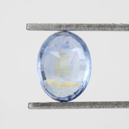Champagne Yellow Blue Bicolor Sapphire | 1.55 Ct Natural Untreated Oval Cut Gem | Eye Clean Rare Stone for Designer or Statement Jewelry