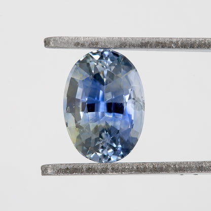 Blue Champagne Yellow Bicolor Sapphire | 1.17 Ct Natural Untreated Oval Cut Gem | Eye Clean Rare Stone for Premium Jewelry Design
