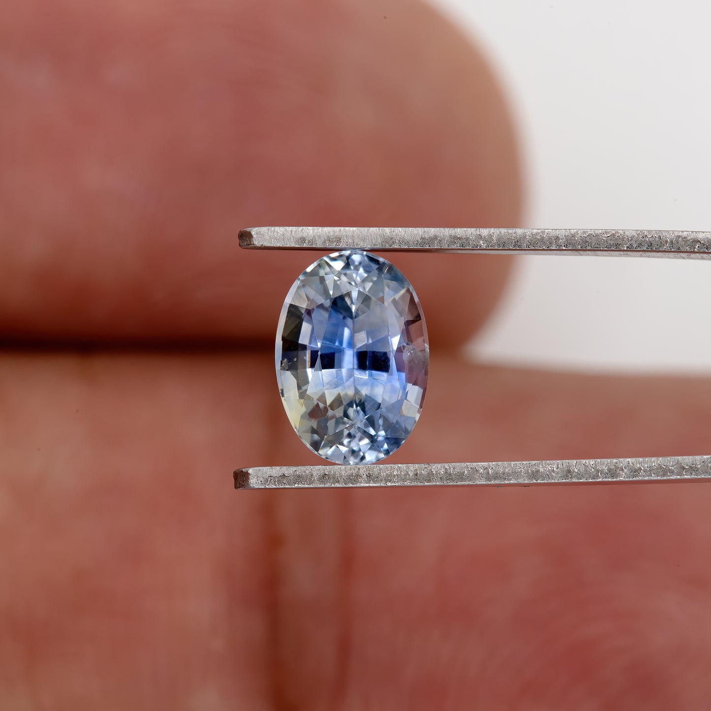 Blue Champagne Yellow Bicolor Sapphire | 1.17 Ct Natural Untreated Oval Cut Gem | Eye Clean Rare Stone for Premium Jewelry Design