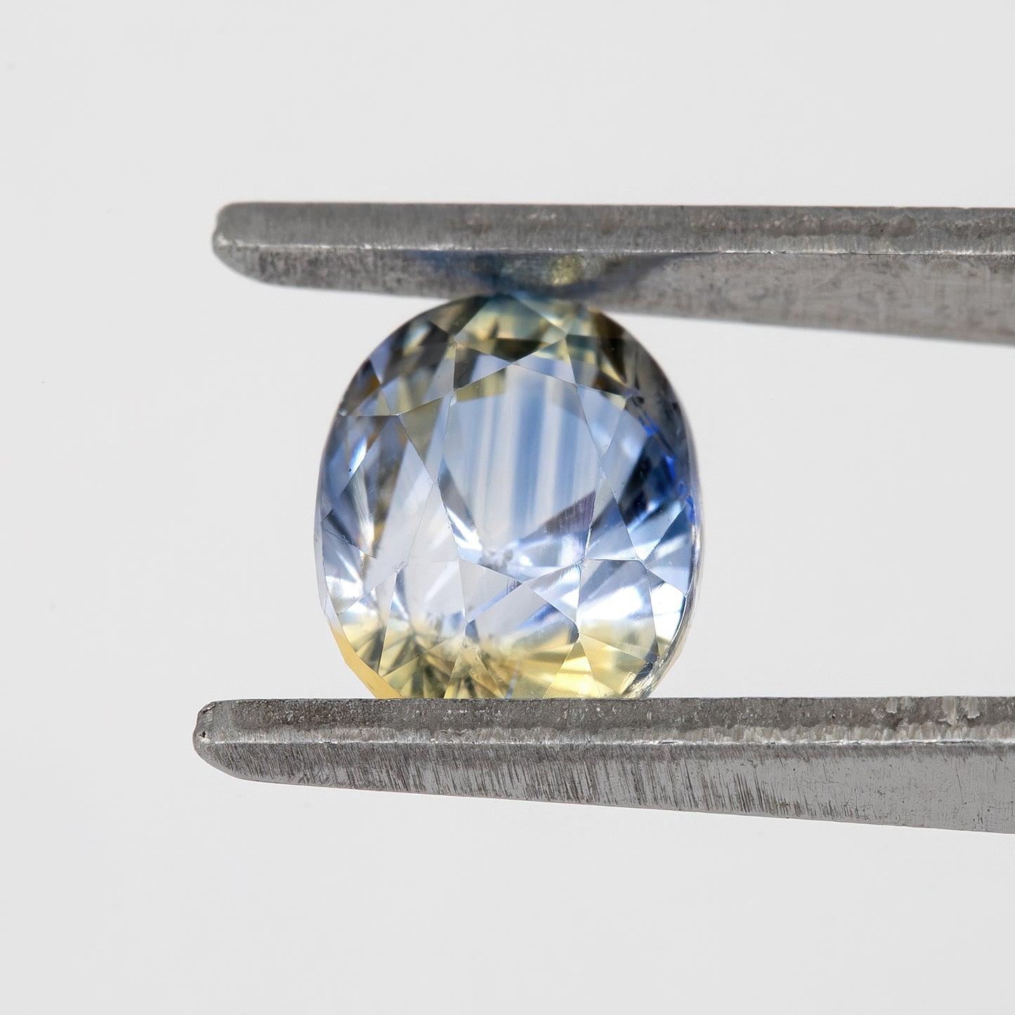 Champagne Yellow Blue Bicolor Sapphire | 1.28 Ct Natural Untreated Oval Cut | Eye Clean Gem for Statement Jewelry or Custom Ring