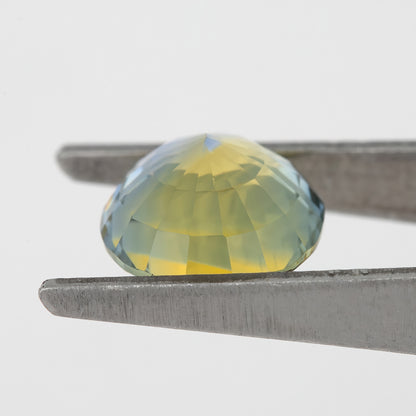 Champagne Yellow and Blue Sapphire | 2.26 Ct Oval Cut Unheated Natural Gemstone | Eye Clean Statement Sapphire for Luxury Ring or Pendant