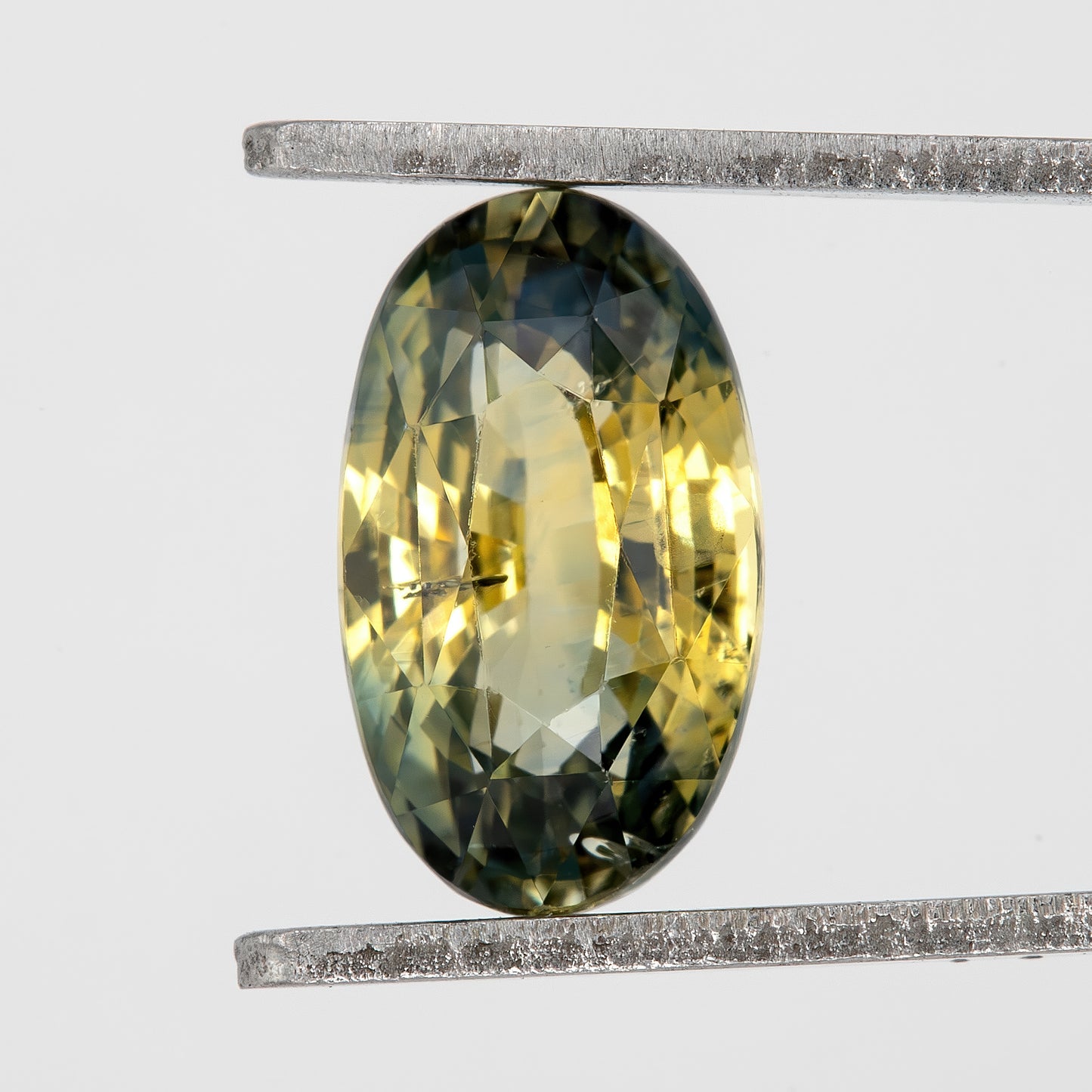 Champagne Yellow and Blue Sapphire | 1.92 Ct Oval Cut Unheated Gemstone | Eye Clean Sapphire for Fine Jewelry and Designer Rings