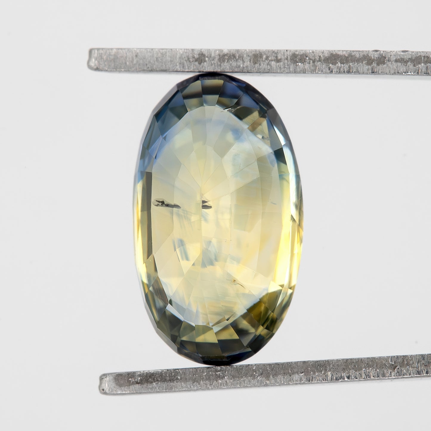 Champagne Yellow and Blue Sapphire | 1.92 Ct Oval Cut Unheated Gemstone | Eye Clean Sapphire for Fine Jewelry and Designer Rings
