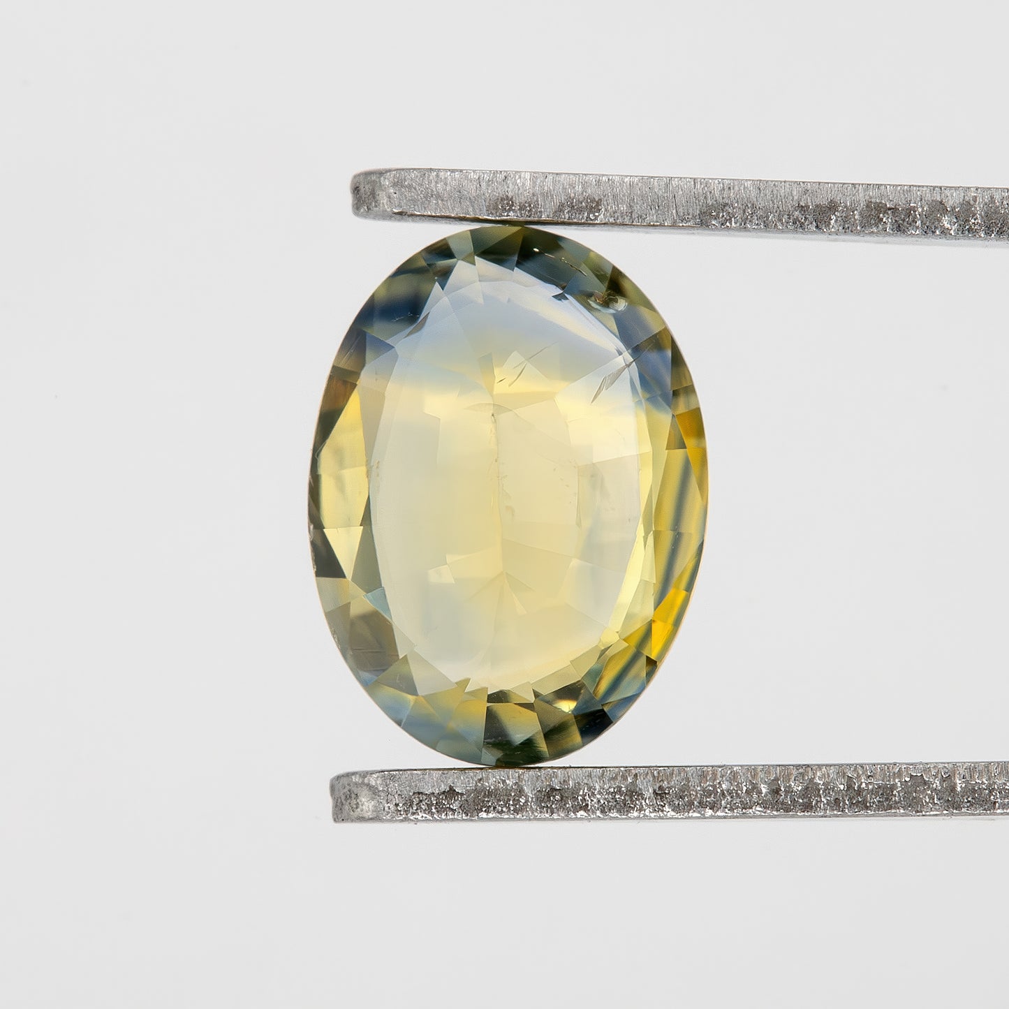 Champagne Yellow and Blue Sapphire | 1.02 Ct Oval Cut Unheated Natural Gemstone | Eye Clean Sapphire for Fine Rings and Designer Jewelry