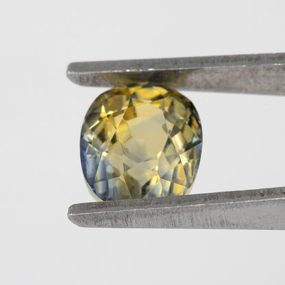 Champagne Yellow and Blue Sapphire | 1.94 Ct Oval Cut Unheated Natural Gem | Eye Clean Stone for Fine Jewelry or Custom Rings