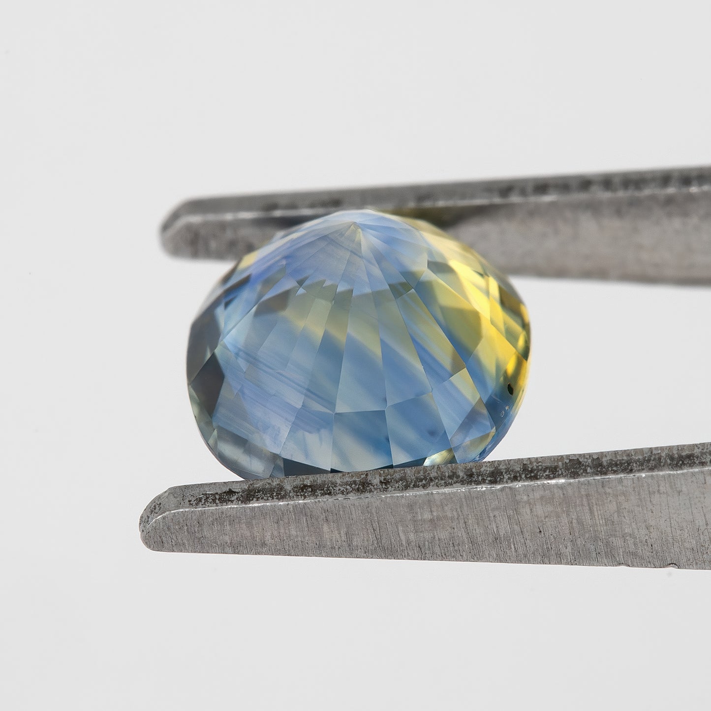 Blue and Champagne Yellow Sapphire | 1.47 Ct Oval Cut Unheated Natural Gemstone | Elegant Center Stone for Fine Jewelry or Rings