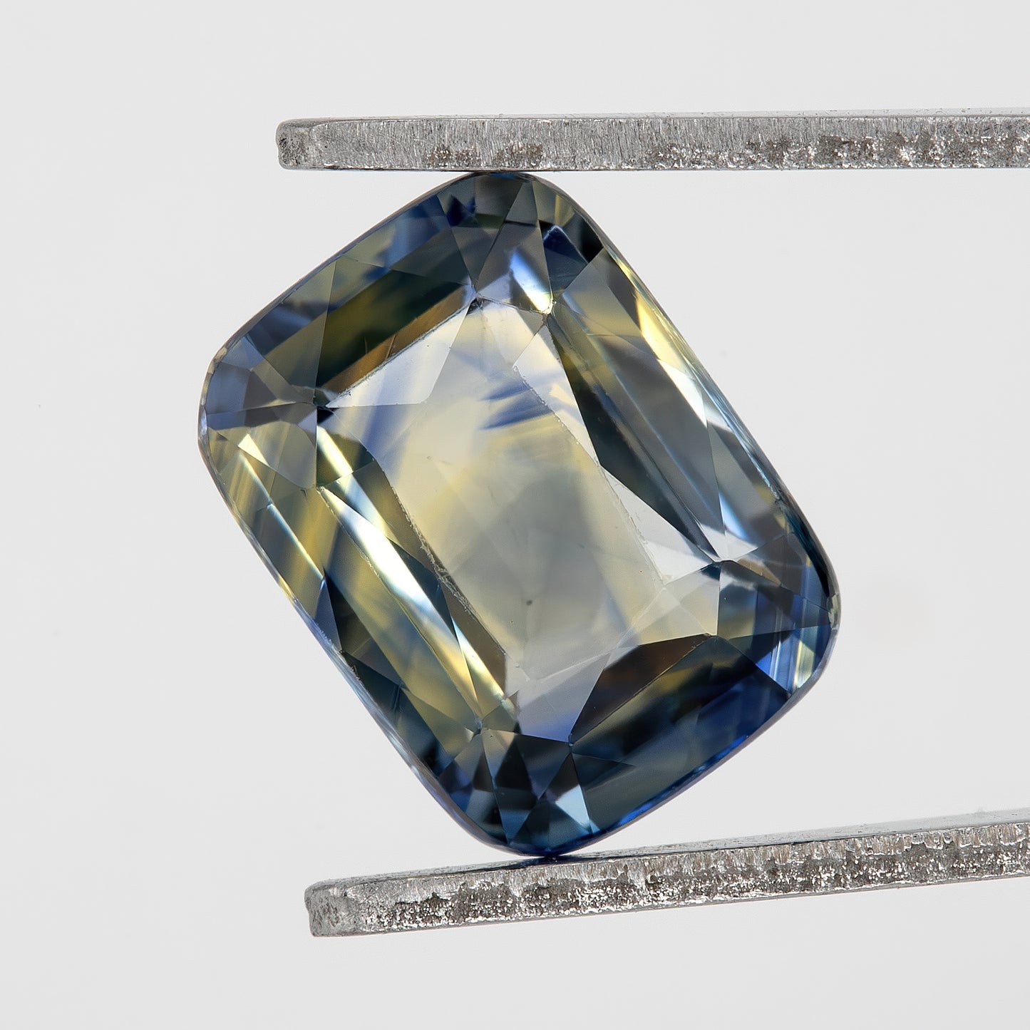 Blue and Champagne Yellow Sapphire | 2.34 Ct Cushion Cut Unheated Gemstone | Eye Clean Sapphire for Premium Rings or Fine Jewelry
