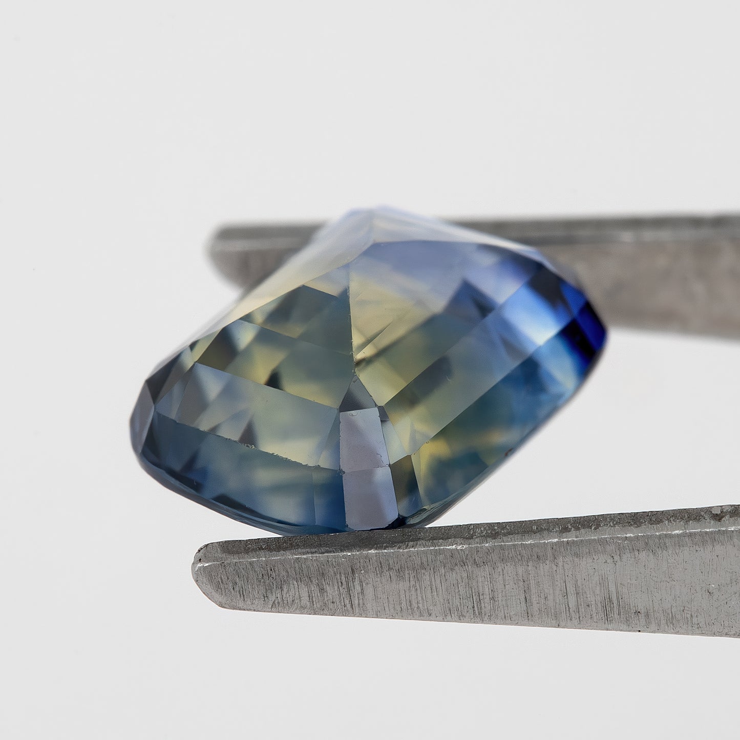 Blue and Champagne Yellow Sapphire | 2.34 Ct Cushion Cut Unheated Gemstone | Eye Clean Sapphire for Premium Rings or Fine Jewelry
