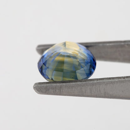 Royal Blue Champagne Sapphire | 1.29 Ct Oval Cut Unheated Natural Gem | Eye Clean Stone for Rings & Fine Jewelry