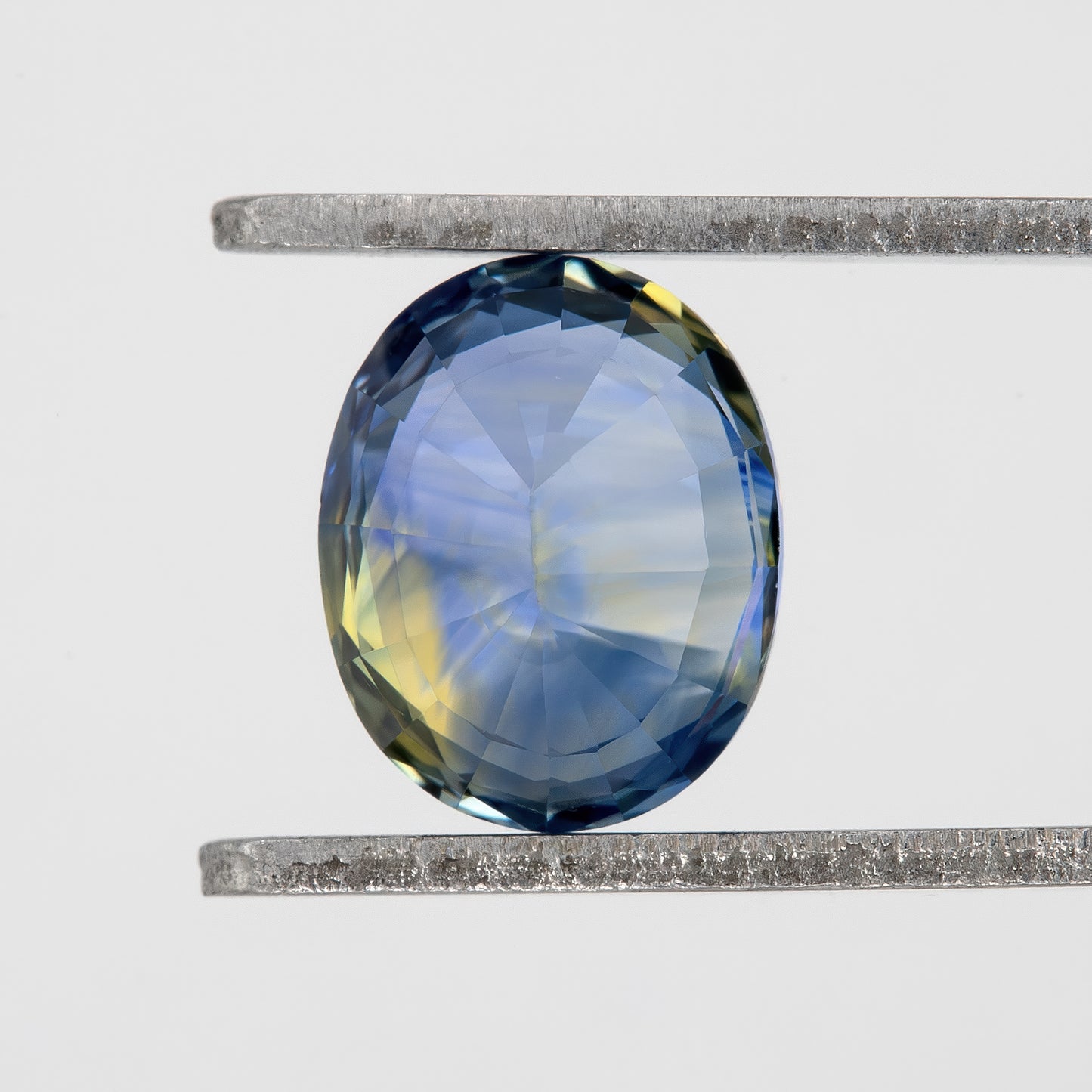 Blue Champagne Bicolor Sapphire | 1.40 Ct Natural Oval Cut Untreated Gem | Eye Clean Stone for Rings & Fine Jewelry