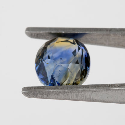 Blue Champagne Bicolor Sapphire | 1.90 Ct Natural Oval Cut Unheated Gemstone | Eye Clean Sapphire for Statement Jewelry & Rings
