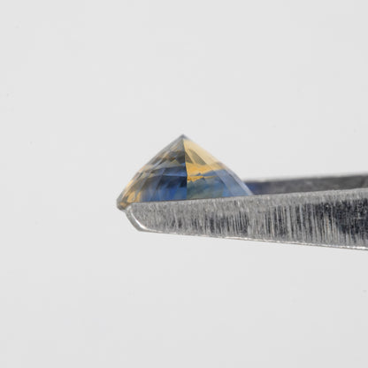 Golden Blue Bicolor Sapphire | 0.84 Ct Natural Unheated Pear Cut | Eye Clean Teardrop Gem for Fine Jewelry & Rings