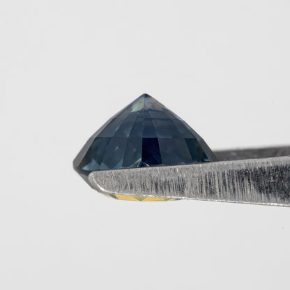 Twilight Blue & Champagne Sapphire | 1.48 Ct Cushion Cut Natural Unheated Gem | Eye Clean Stone for Heirloom Rings & Fine Jewelry
