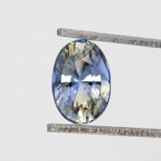 Midnight Blue & Champagne Sapphire | 1.05 Ct Natural Unheated Oval Cut Gem | Eye Clean Rare Stone for Ring or Pendant
