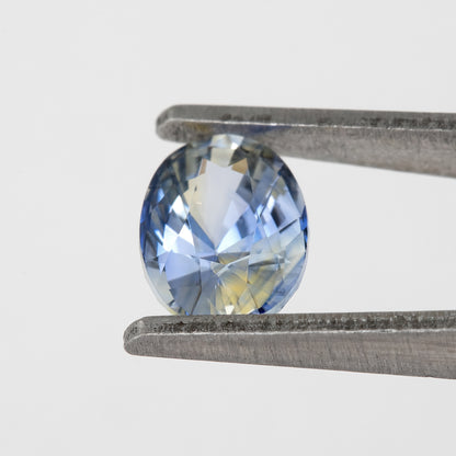 Midnight Blue & Champagne Sapphire | 1.05 Ct Natural Unheated Oval Cut Gem | Eye Clean Rare Stone for Ring or Pendant