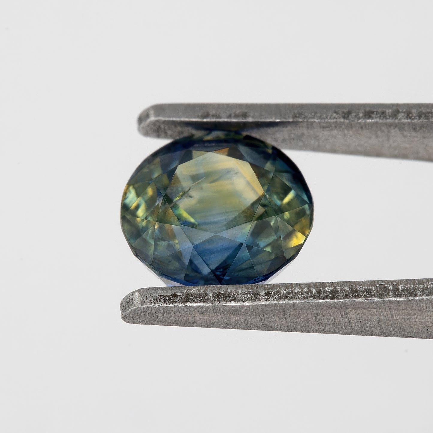 Deep Blue & Champagne Yellow Sapphire | 1.20 Ct Natural Unheated Round Cut Gemstone | Eye Clean Stone for Ring or Pendant