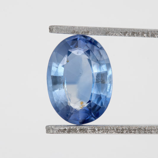 Gradient Blue Sapphire | 1.12 Ct Natural Unheated Oval Cut Gemstone | Eye Clean Loose Sapphire for Fine Jewelry Design