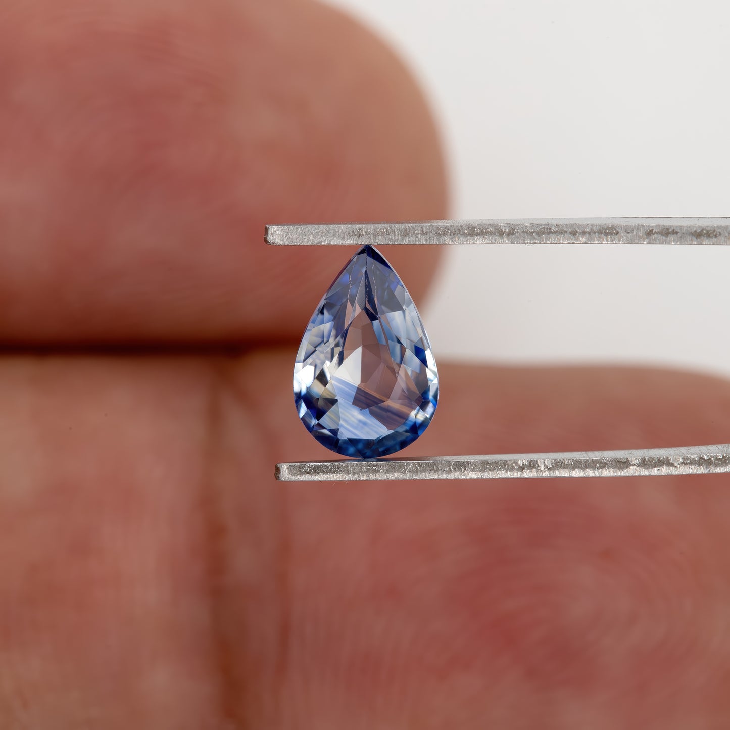 Icy Blue & Champagne Yellow Sapphire | 0.94 Ct Natural Pear Cut Untreated Gem | Eye Clean Loose Sapphire for Fine Jewelry Rings or Pendants