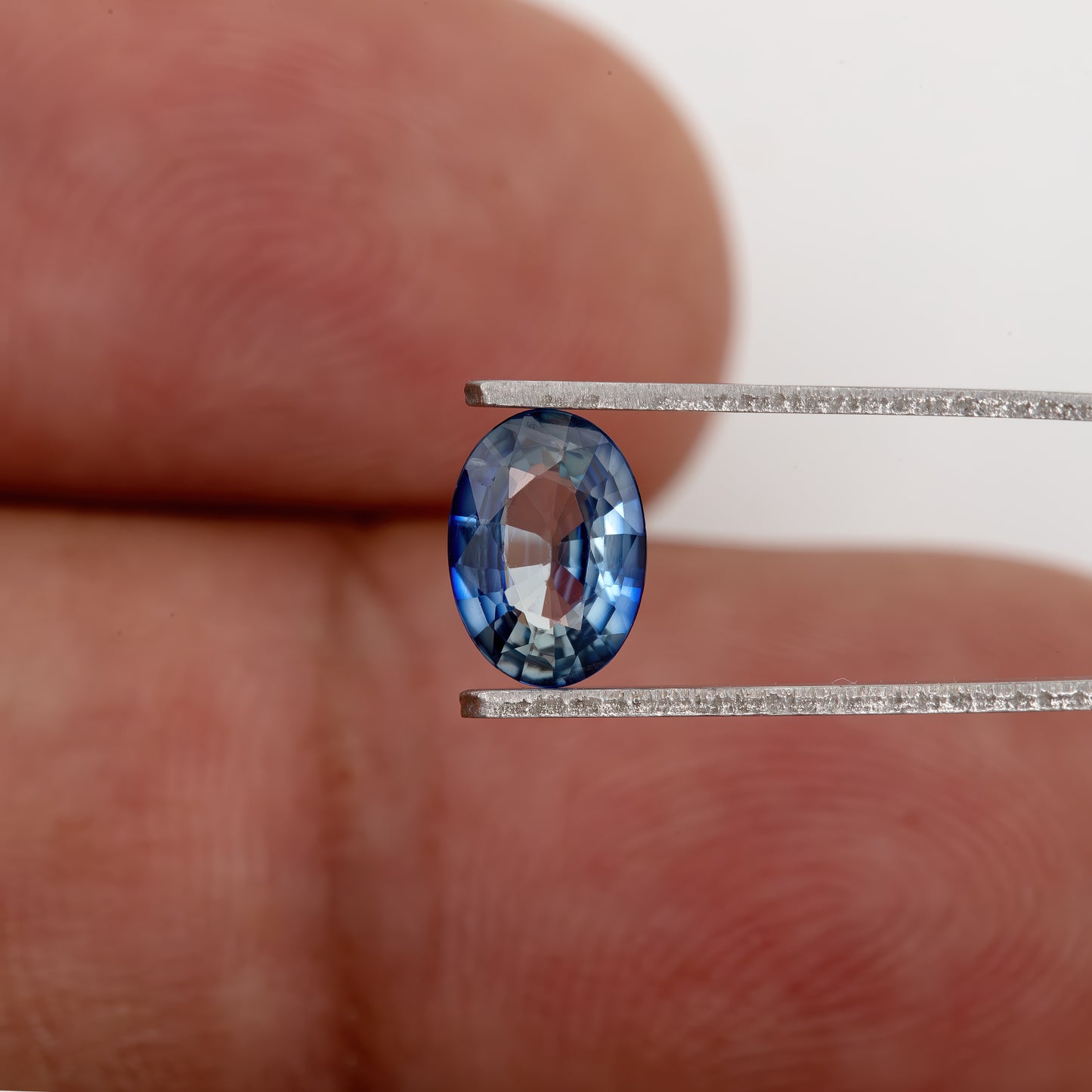 Deep Blue & Champagne Yellow Sapphire | 0.67 Ct Oval Cut Untreated Natural Gemstone | Eye Clean Loose Stone for Fine Jewelry