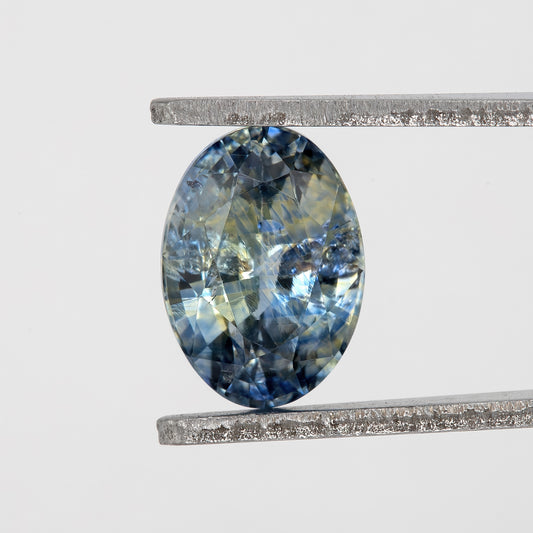 Blue Champagne Yellow Sapphire | 1.19 Ct Oval Cut Untreated Natural Gemstone | Loose Sapphire for Engagement Ring or Pendant