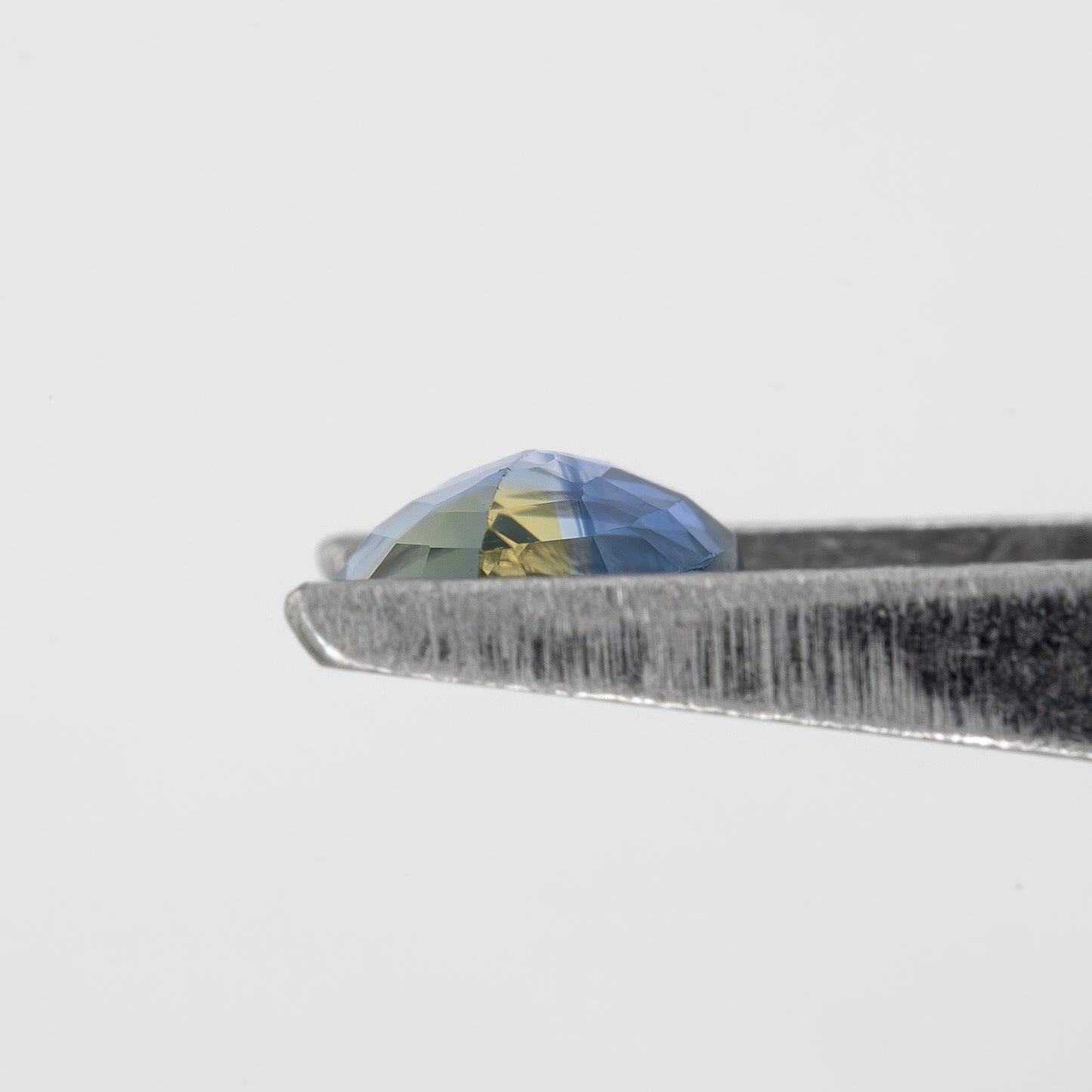 Blue Champagne Yellow Sapphire | 0.76 Ct Pear Cut Untreated Natural Gemstone | Unique Bi-Color Sapphire for Ring or Pendant