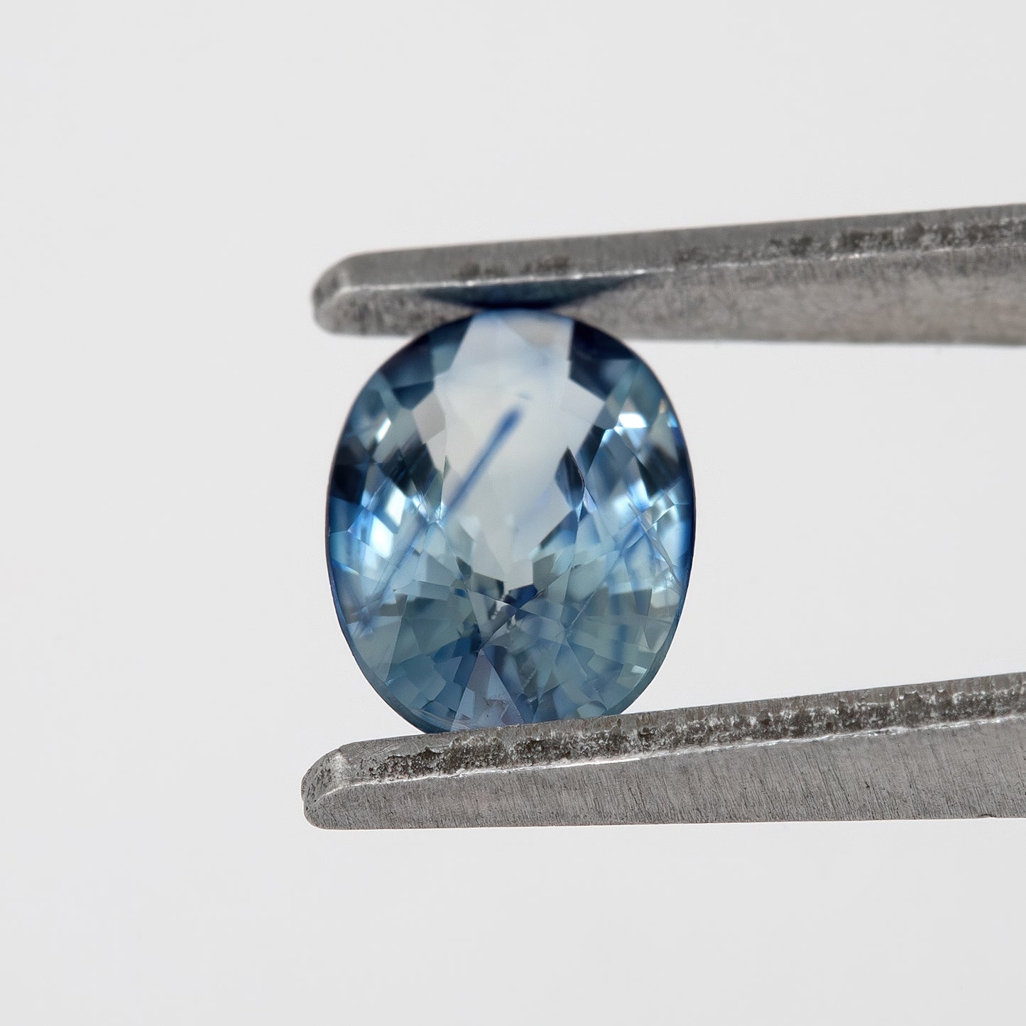 Steel Blue Champagne Sapphire | 0.74 Ct Oval Cut Untreated Natural Gemstone | Rare Bicolor Sapphire for Jewelry or Statement Ring