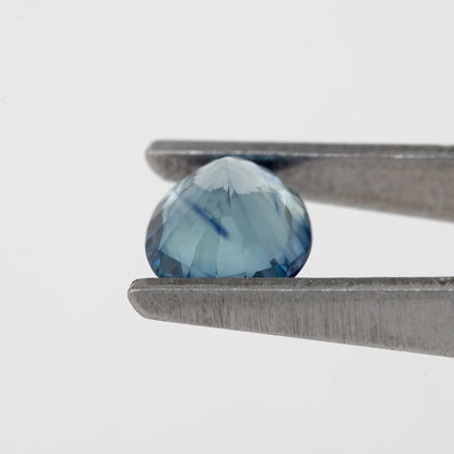 Steel Blue Champagne Sapphire | 0.74 Ct Oval Cut Untreated Natural Gemstone | Rare Bicolor Sapphire for Jewelry or Statement Ring