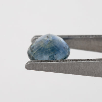 Blue Champagne Sapphire | 1.09 Ct Oval Cut Untreated Bi-Color Gemstone | Unique Natural Sapphire for Ring or Pendant