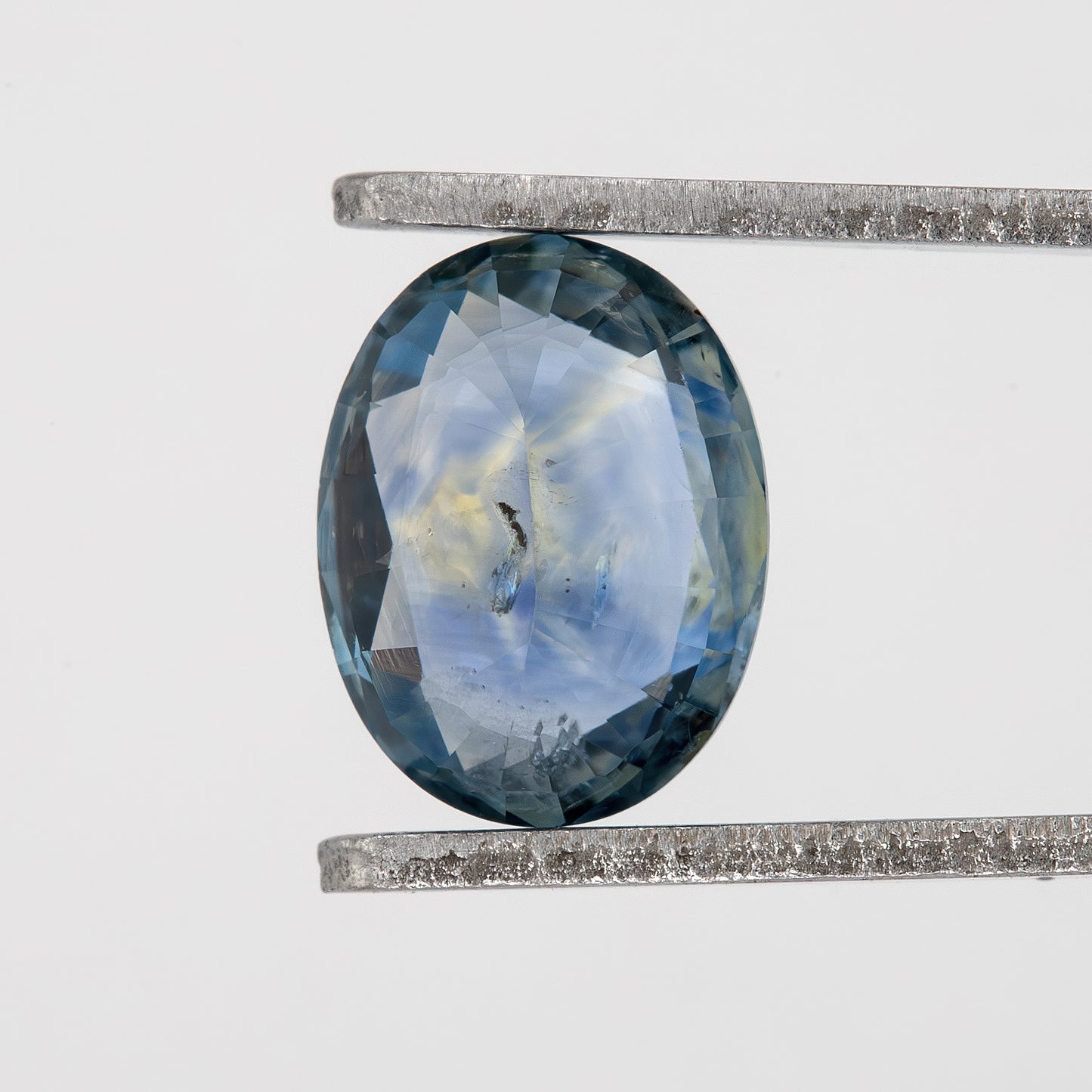 Blue Champagne Sapphire | 1.09 Ct Oval Cut Untreated Bi-Color Gemstone | Unique Natural Sapphire for Ring or Pendant