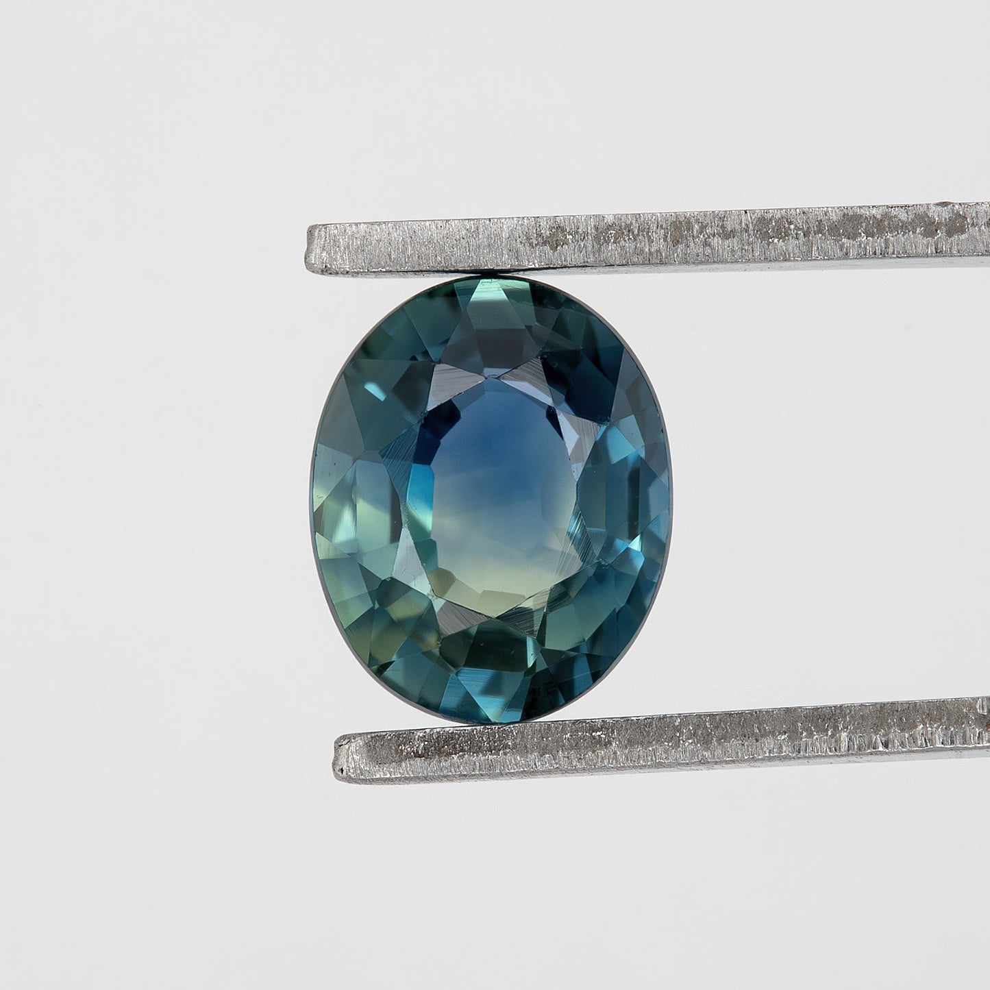 Blue Green Champagne Sapphire | 0.74 Ct Oval Cut Untreated Bi-Color Gemstone | Unique Sapphire for Engagement Ring or Pendant