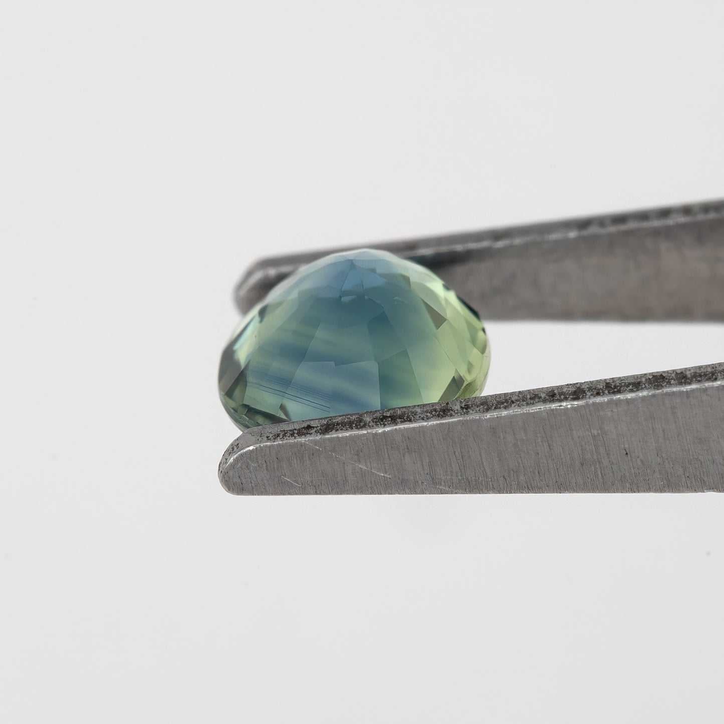 Blue Green Champagne Sapphire | 0.74 Ct Oval Cut Untreated Bi-Color Gemstone | Unique Sapphire for Engagement Ring or Pendant