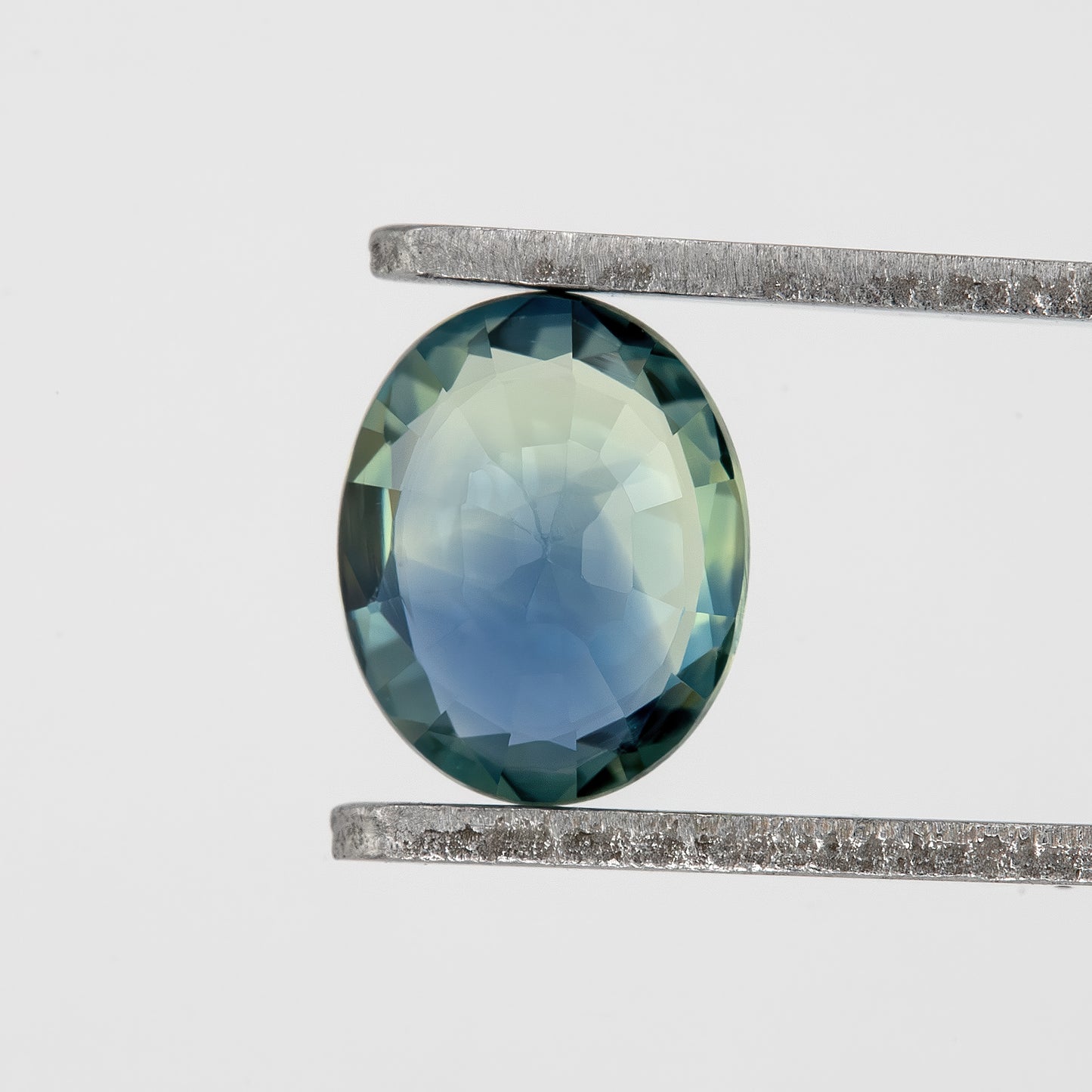 Blue Green Champagne Sapphire | 0.74 Ct Oval Cut Untreated Bi-Color Gemstone | Unique Sapphire for Engagement Ring or Pendant