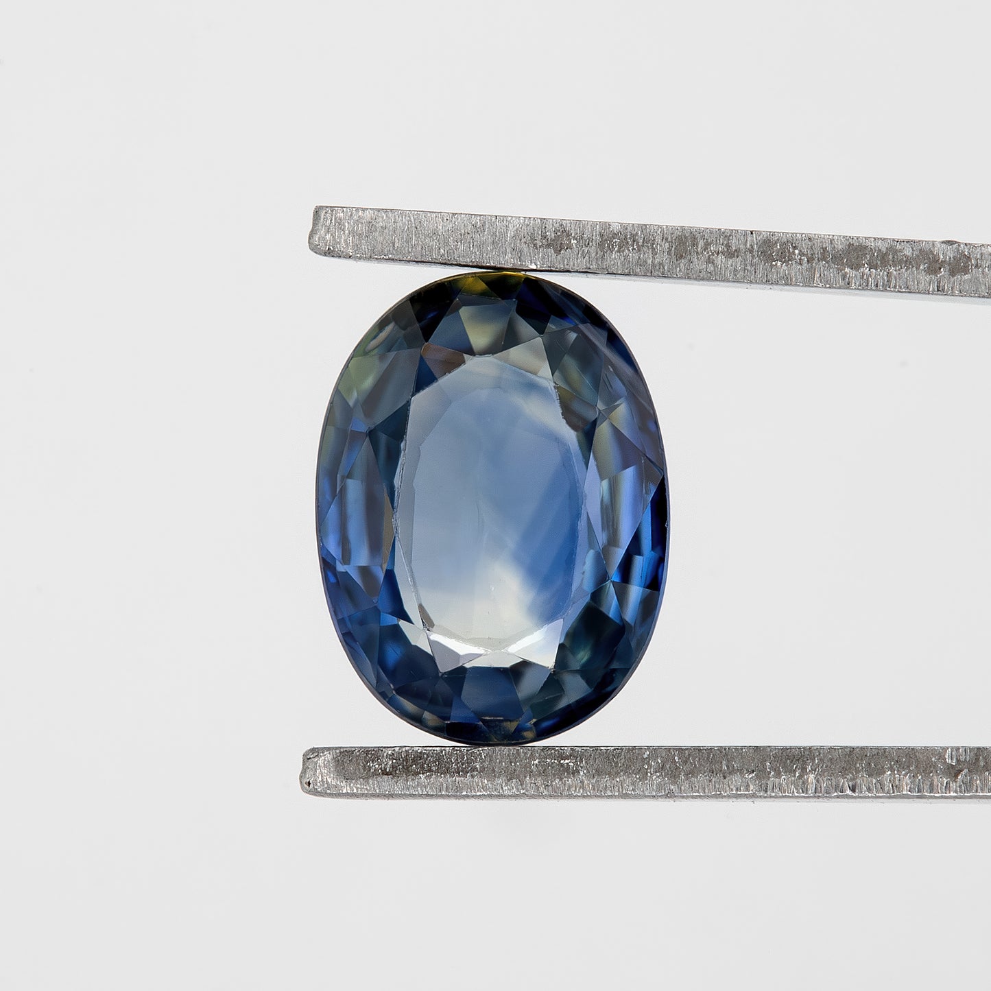 Blue Champagne Sapphire | 0.77 Ct Oval Cut Untreated Bicolor Gemstone | Elegant Sapphire for Engagement Ring or Pendant