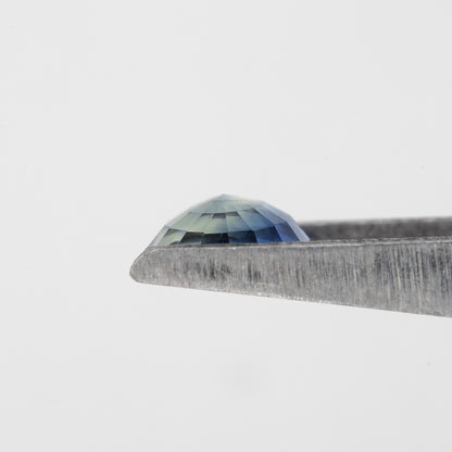 Blue Champagne Sapphire | 0.77 Ct Oval Cut Untreated Bicolor Gemstone | Elegant Sapphire for Engagement Ring or Pendant