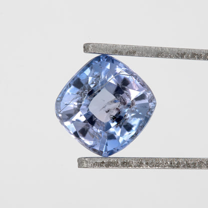 Light Blue Champagne Sapphire | 1.18 Ct Cushion Cut Untreated Bicolor Gem | Rare Sapphire for Statement Ring or Pendant
