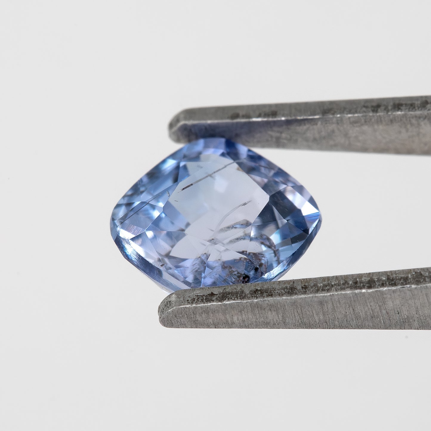 Light Blue Champagne Sapphire | 1.18 Ct Cushion Cut Untreated Bicolor Gem | Rare Sapphire for Statement Ring or Pendant