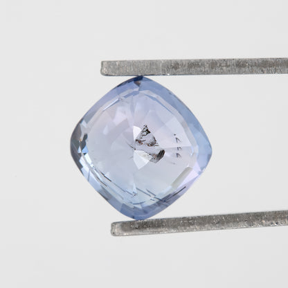Light Blue Champagne Sapphire | 1.18 Ct Cushion Cut Untreated Bicolor Gem | Rare Sapphire for Statement Ring or Pendant
