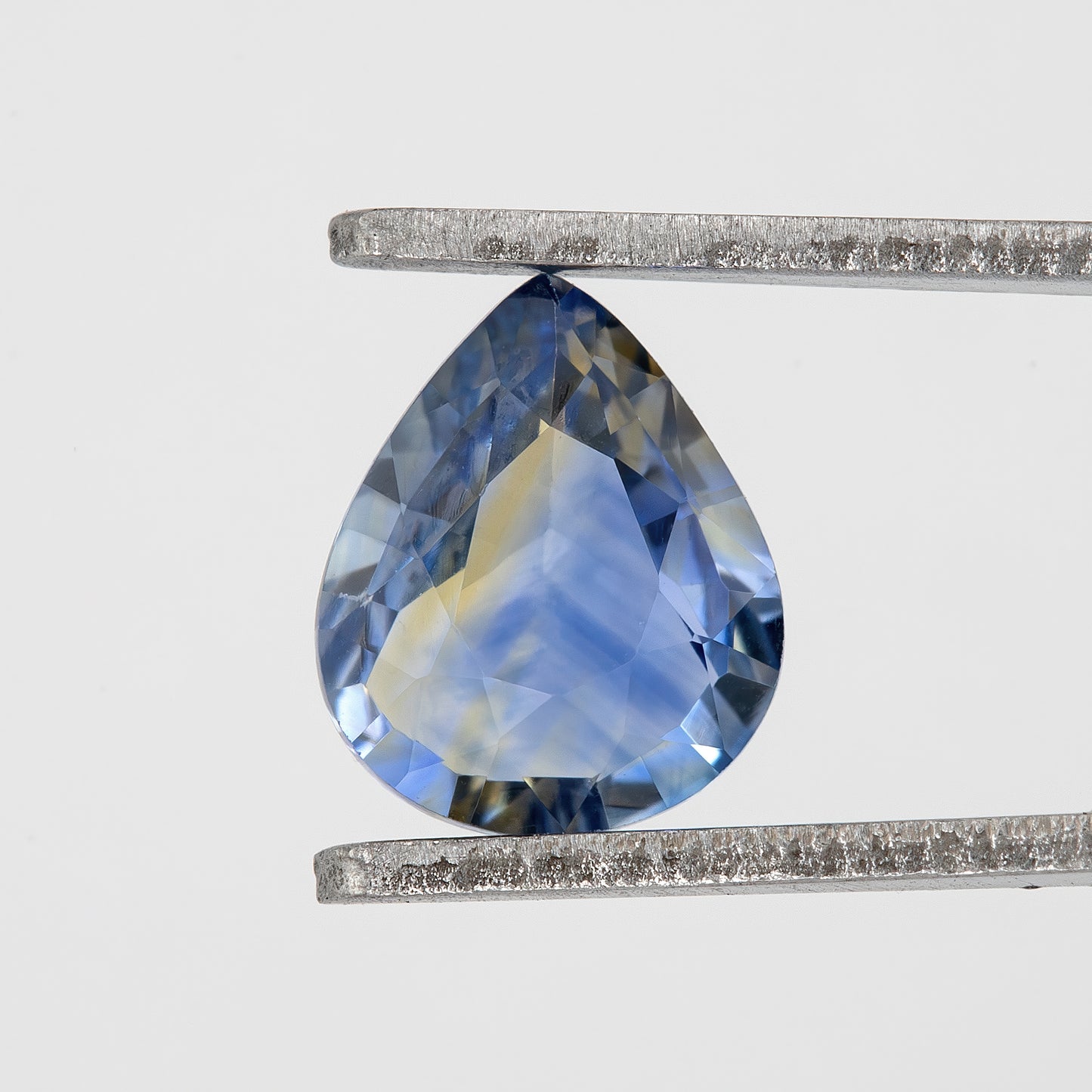 Blue Champagne Bicolor Sapphire | 0.96 Ct Pear Cut Untreated Natural Gem | Rare Loose Sapphire for Custom Jewelry | Elegant Drop Shape