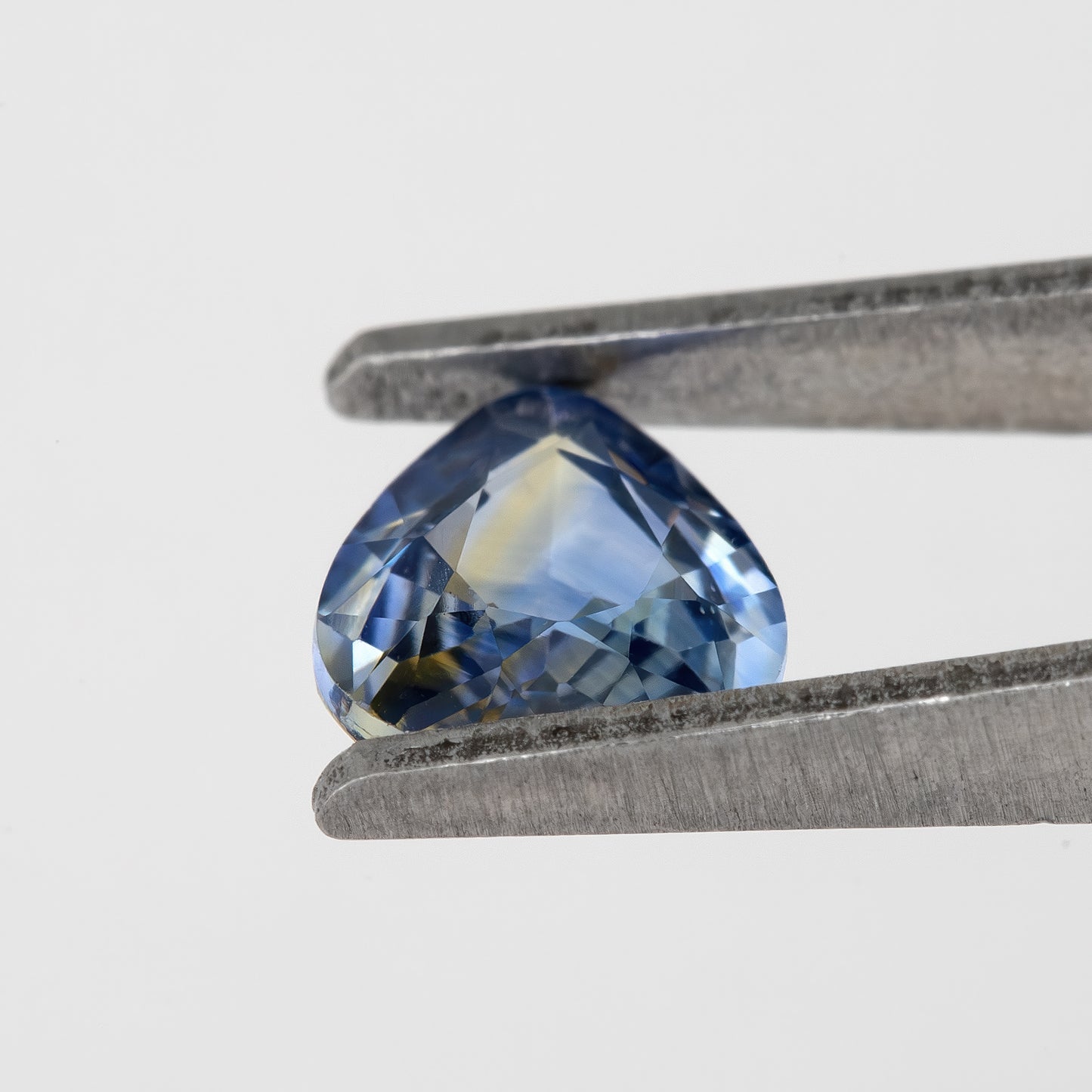 Blue Champagne Bicolor Sapphire | 0.96 Ct Pear Cut Untreated Natural Gem | Rare Loose Sapphire for Custom Jewelry | Elegant Drop Shape