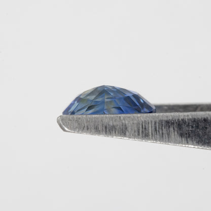 Blue Champagne Bicolor Sapphire | 0.96 Ct Pear Cut Untreated Natural Gem | Rare Loose Sapphire for Custom Jewelry | Elegant Drop Shape