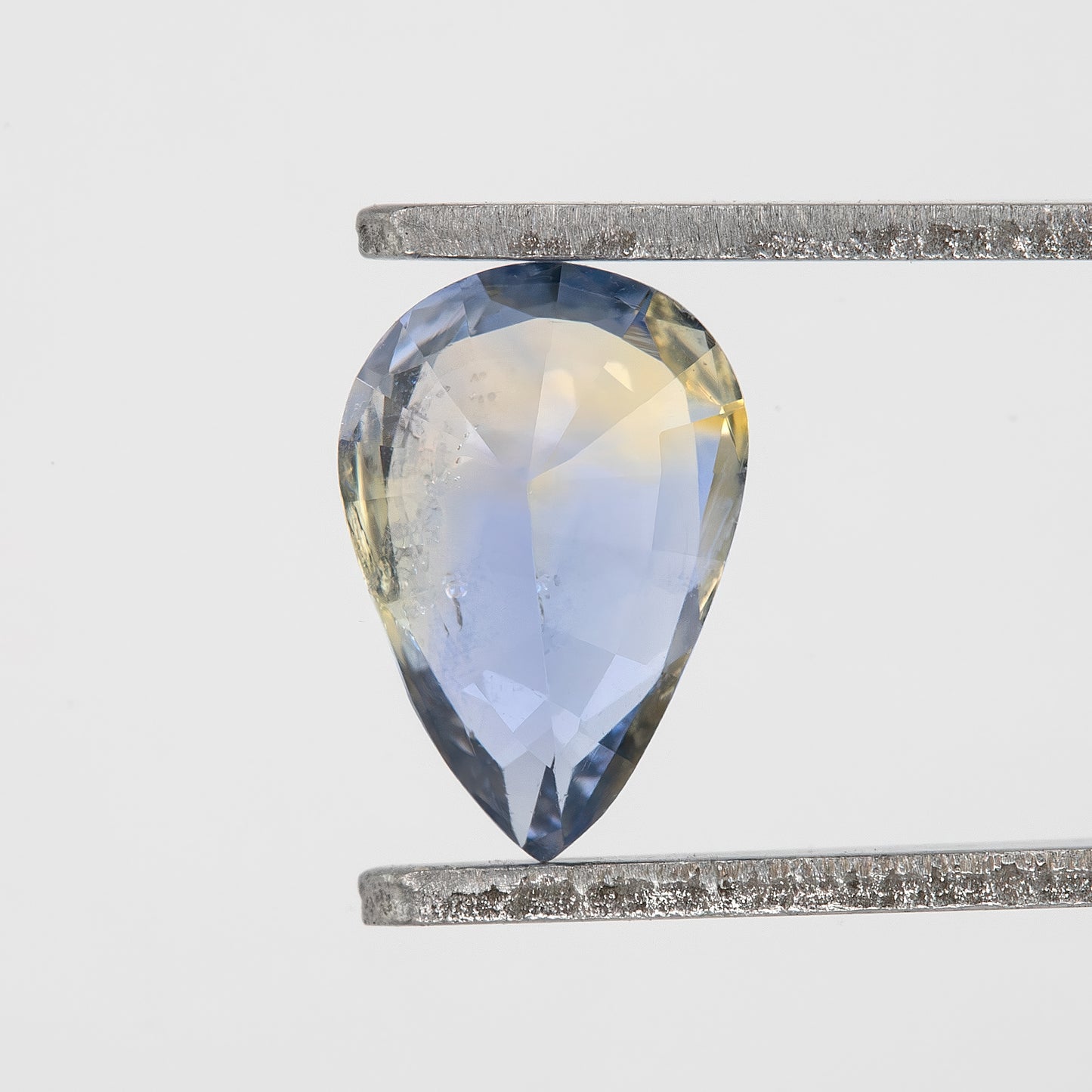 Lavender Blue Champagne Bicolor Sapphire | 0.82 Ct Pear Cut Untreated Gem | Elegant Teardrop Loose Sapphire for Jewelry Creation