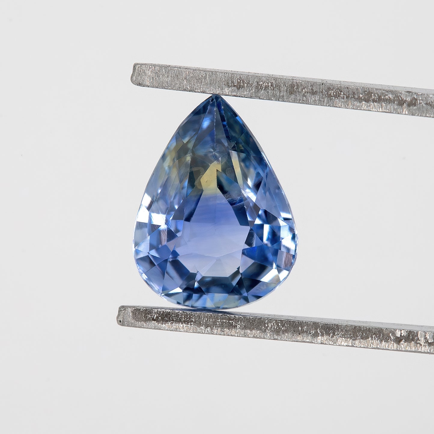 Vivid Blue Champagne Bicolor Sapphire | 0.87 Ct Pear Cut Untreated Gemstone | Elegant Loose Sapphire for Fine Jewelry Design
