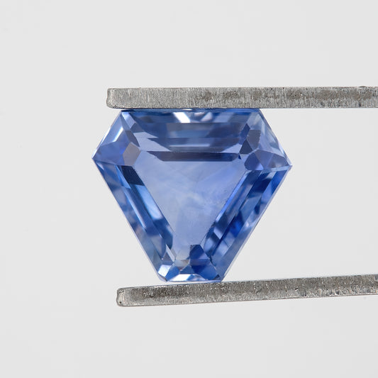 Cornflower Blue 1.20 Ct Sapphire | Untreated Geometric Fancy Cut Gemstone | Natural Sapphire for Modern Rings & Artistic Fine Jewelry