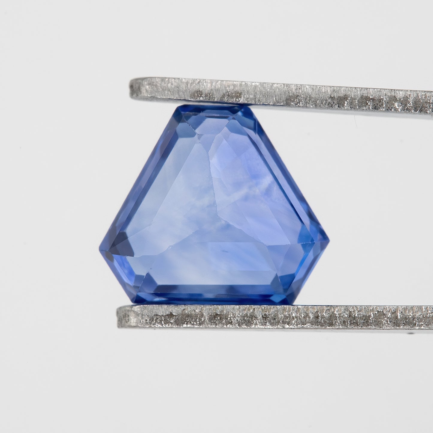 Cornflower Blue 1.20 Ct Sapphire | Untreated Geometric Fancy Cut Gemstone | Natural Sapphire for Modern Rings & Artistic Fine Jewelry