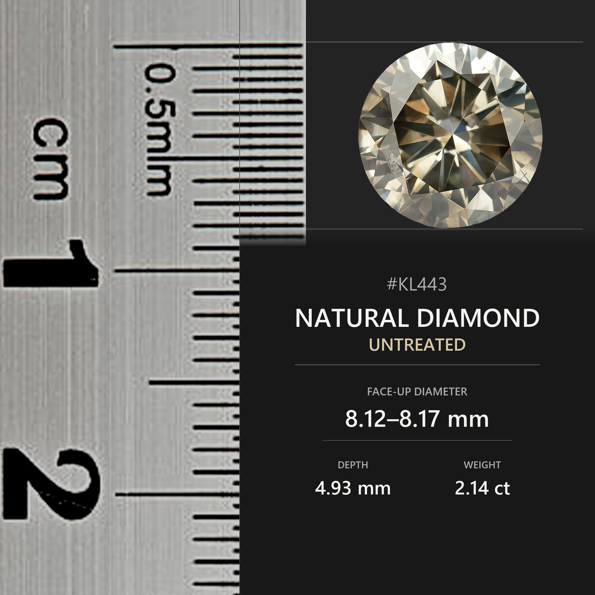 Natural diamond KL443 exact item view 19