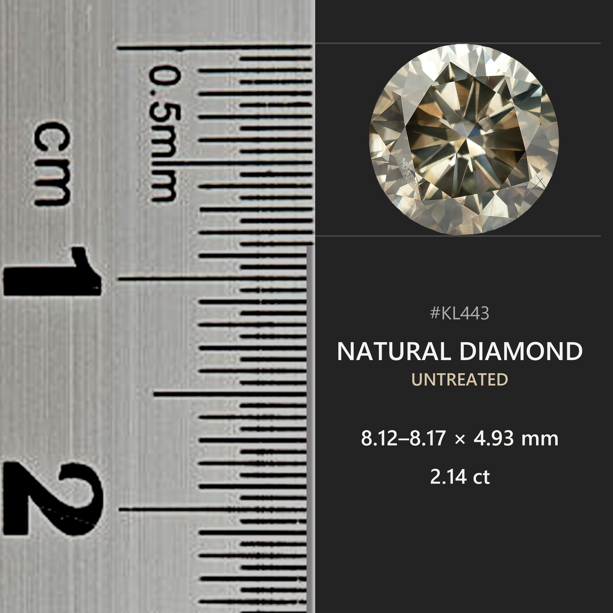 Natural diamond KL443 exact item view 20