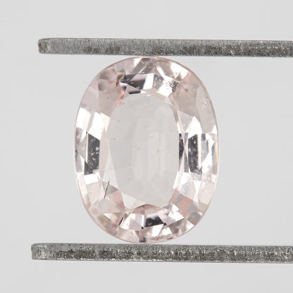 1.40 Ct Natural Peach Sapphire – Oval Cut Heated African Gemstone for Engagement Rings