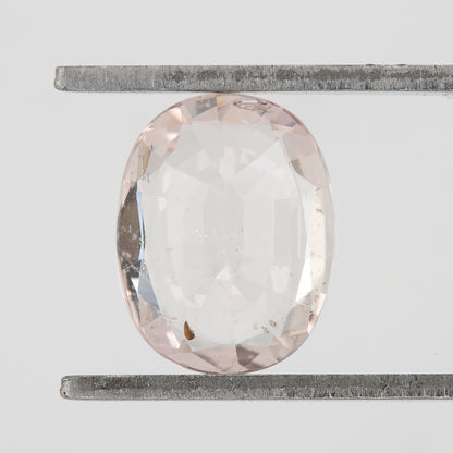 1.40 Ct Natural Peach Sapphire – Oval Cut Heated African Gemstone for Engagement Rings