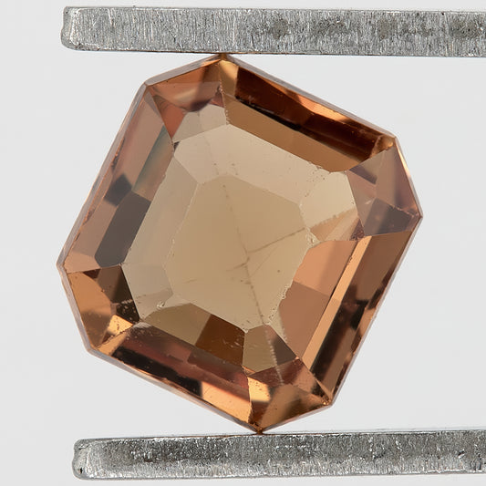 Honey Brown 0.79 Ct Asscher Cut Natural Sapphire | Heated | Visible Inclusions | Earthy Gem for Custom Rings, Pendants & Fine Jewelry