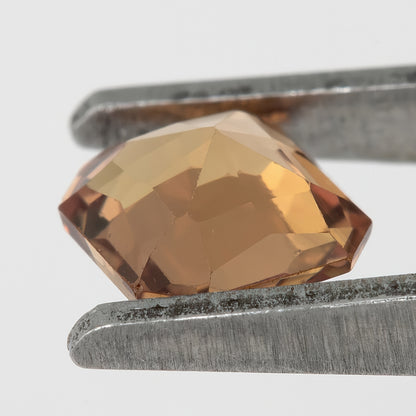 Honey Brown 0.79 Ct Asscher Cut Natural Sapphire | Heated | Visible Inclusions | Earthy Gem for Custom Rings, Pendants & Fine Jewelry
